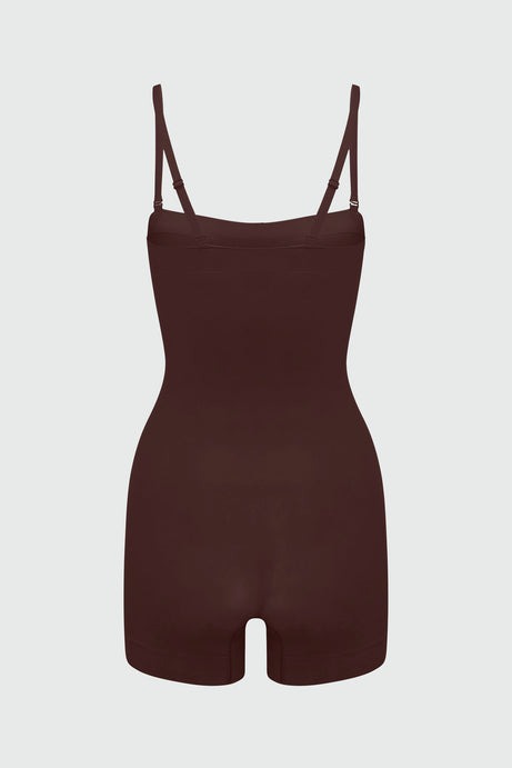 Nova Sculpt Seamless Strong Compression Strapless Shortie Bodysuit - Coco