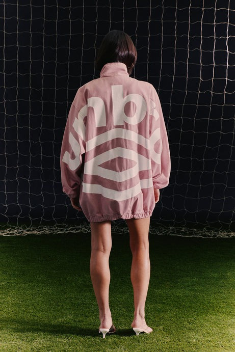 Umbro Denim High Neck Jacket - Pink