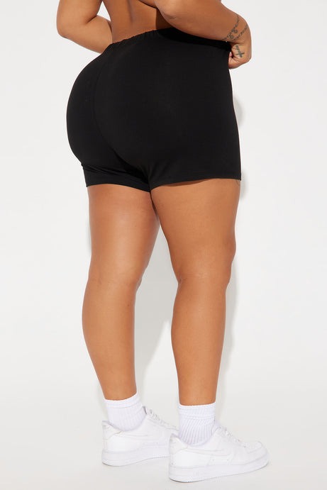 Plain Jane Mini Shorts - Black