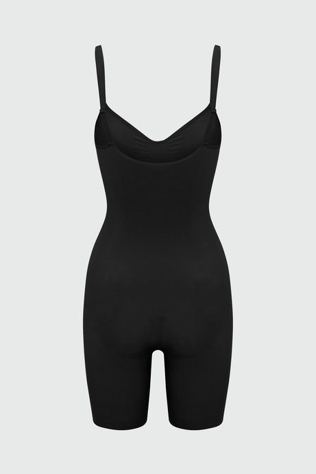 Nova Sculpt Seamless Strong Compression Thigh Shaping Bodysuit - Black