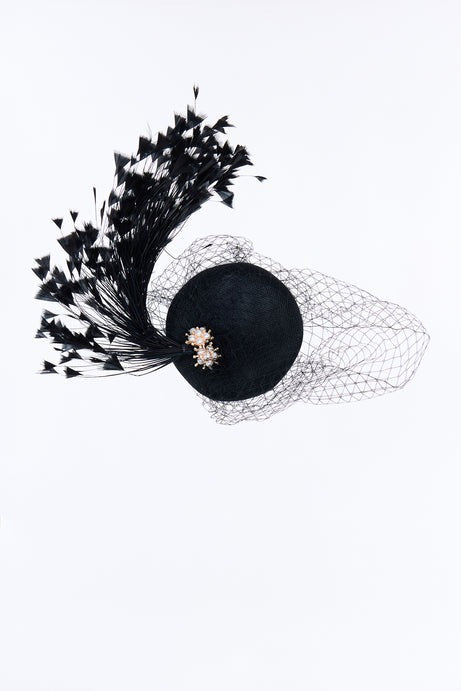 Grand Entrance Fascinator - Black