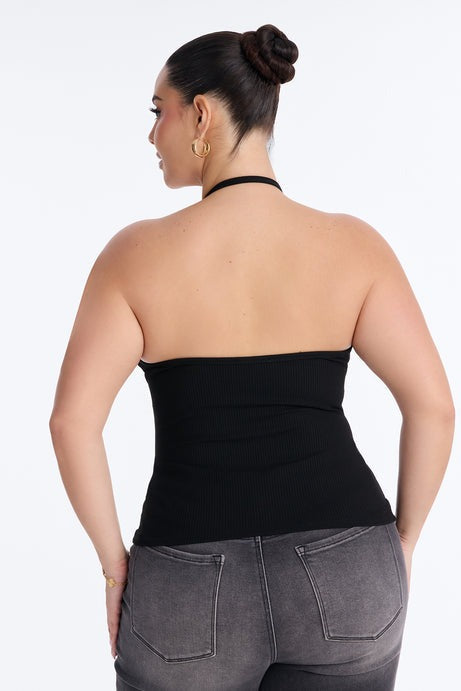 Gaia Snatched Tank Top - Black