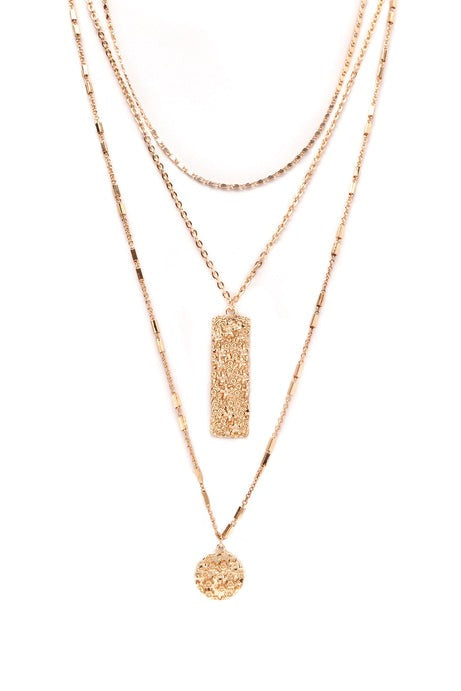 Three For You Layered Necklace - Gold