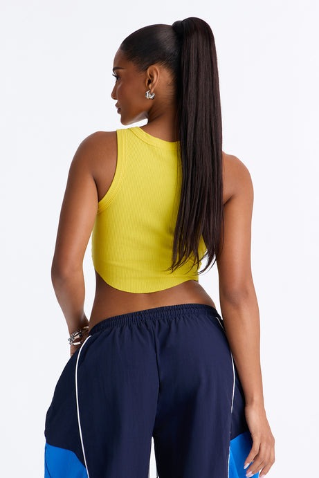 Argentina Ribbed Tank - Yellow