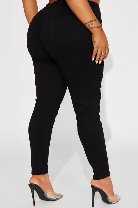 Skinny Uniform Pants - Black