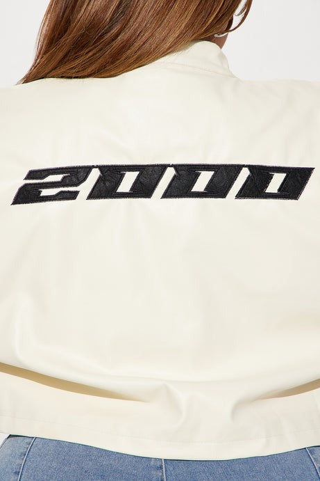 Monaco Cropped Jacket - Ivory/combo
