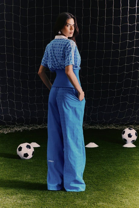 Umbro Rib Fitted Waist Jersey - Blue