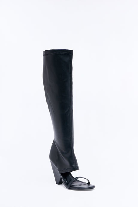 Zahra Knee High Novelty Boots - Brown