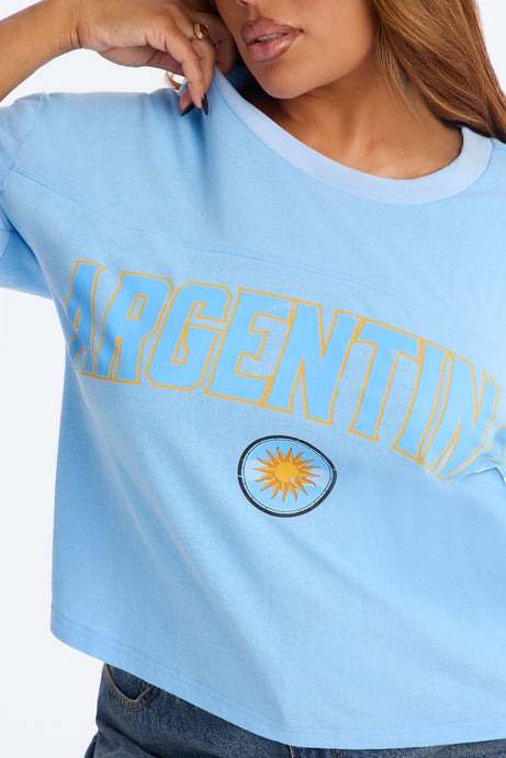 Umbro Argentina Soccer Cropped Jersey - Blue