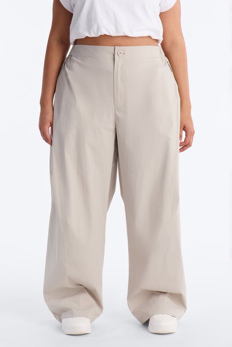 Slick Moves Only Windbreaker Barrel Pant 31â3 - Light Grey