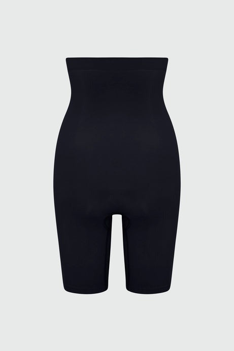 Nova Sculpt Seamless Strong Compression High Waisted Thigh Shaper - Black