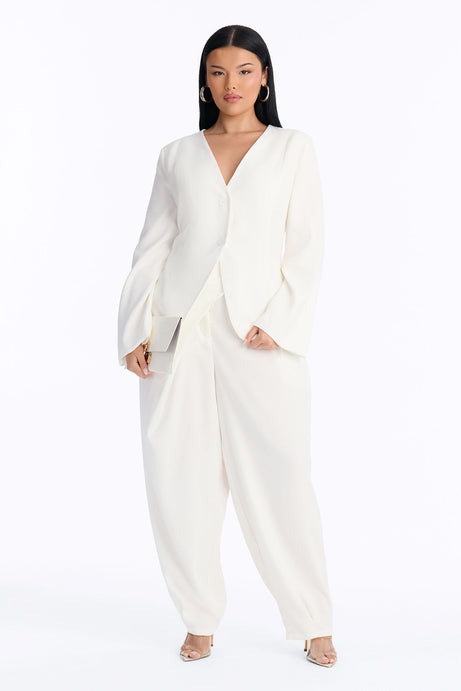 Renata Fitted Blazer - Ivory