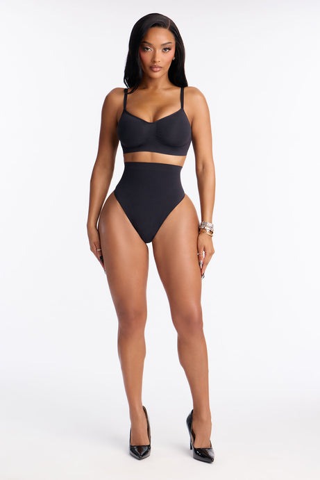 Nova Sculpt Seamless Strong Compression Bralette - Black