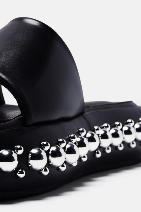 That's All I Got Studded Slides - Black