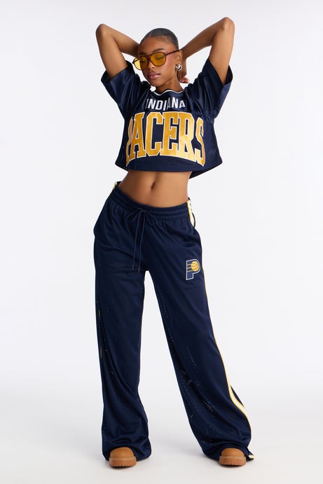 NBA Indiana Pacers Cropped Tee - Navy