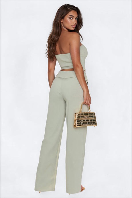 Greta Corset Pant Set - Sage