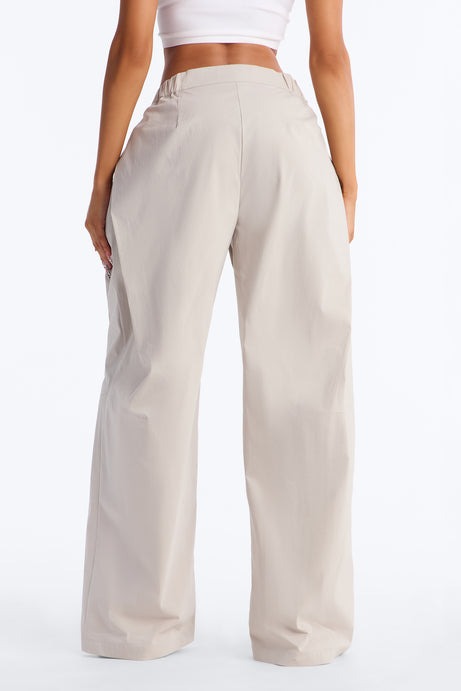 Slick Moves Only Windbreaker Barrel Pant 31â3 - Light Grey