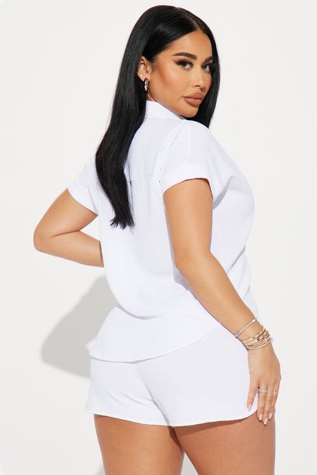 Hot Summer Short Set - White