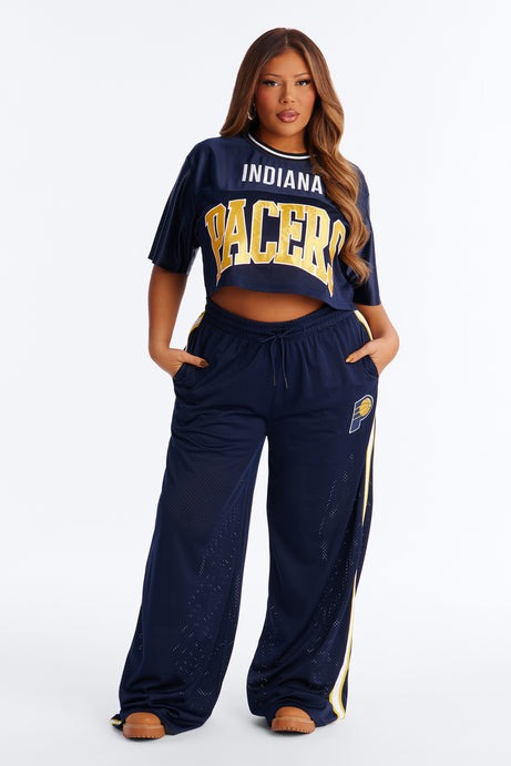 NBA Indiana Pacers Cropped Tee - Navy