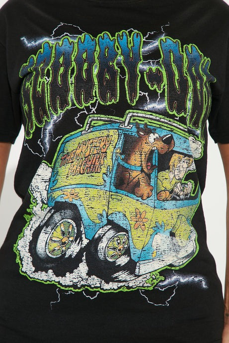 Mystery Machine Scooby Doo Graphic Tee - Black