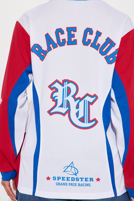 Hot Shot Race Club Jersey Tee - White/combo