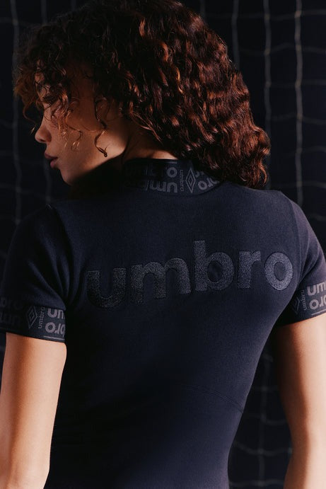 Umbro Zip Front Micro Romper - Black