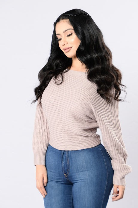 Off Balance Sweater - Dusty Pink