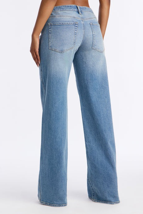 Tall Eastside Low Rise Crossover Wide Leg Jean - Vintage Wash