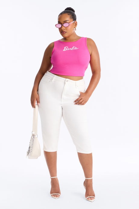 Barbie High Neck Tank - Bubblegum Pink