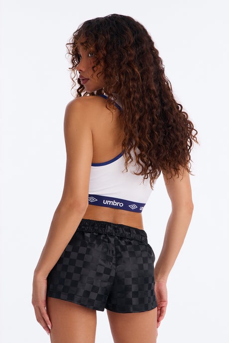 Umbro Checkered Athletic Soccer Shorts - Black