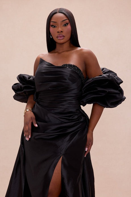 Lovers Lane Taffeta Gown - Black