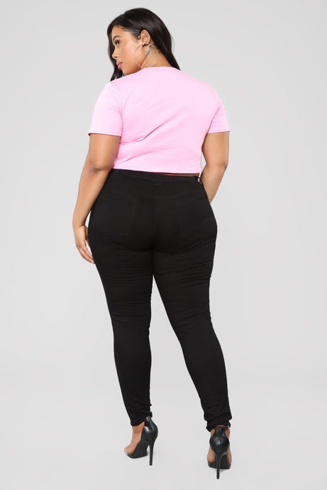 High Waisted Skinnies - Black