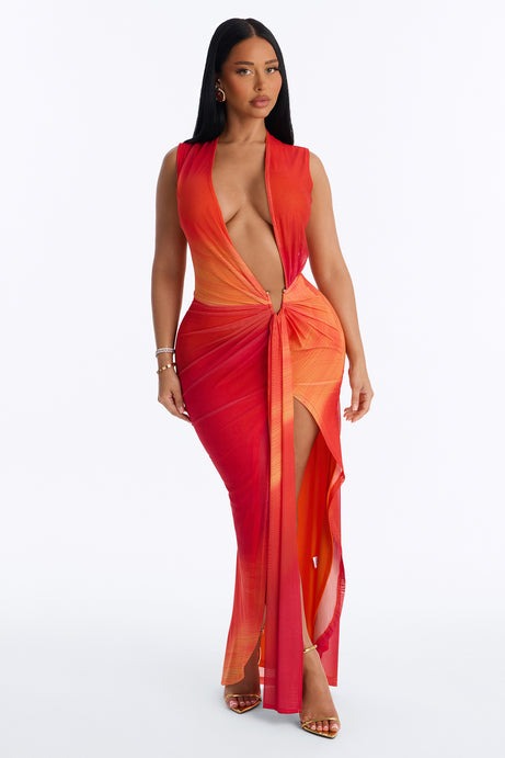 Blessing Your Timeline Ombre Maxi Dress - Pink