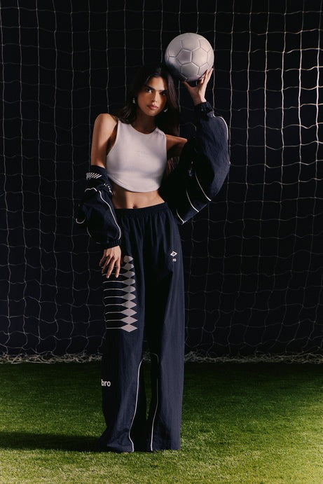 Umbro Windbreaker Wide Leg Pants - Black