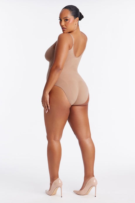 Nova Sculpt Seamless Strong Compression Brief Bodysuit - Nude