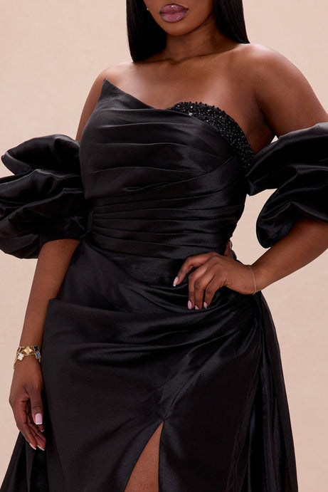 Lovers Lane Taffeta Gown - Black