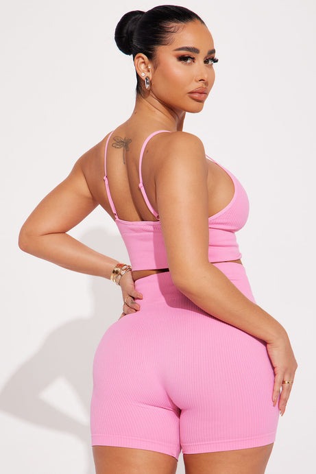 Merida Seamless Biker Short Set - Pink