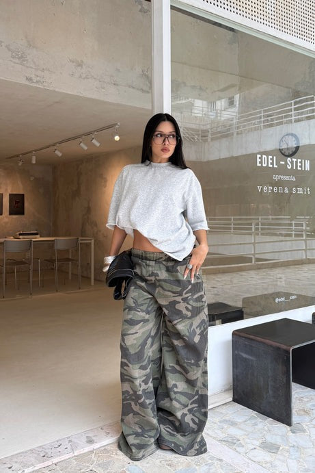 Zinnia Camo Wide Leg Pant 32â3 - Camouflage