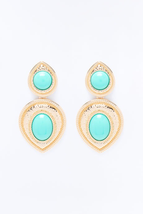 Serenity Drop Earrings - Turquoise