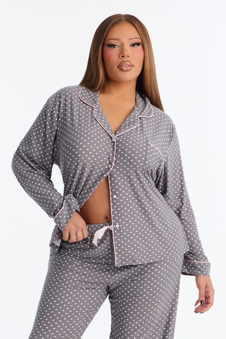 Sleep Tight PJ Pant Set - Grey/combo
