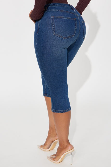 San Diego Skinny Capri Jeans - Dark Wash