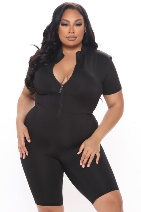 Baby Got Back Romper - Black