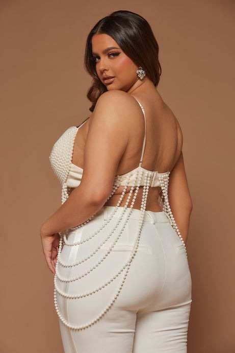 Pearls On Pearls Bralette - Ivory