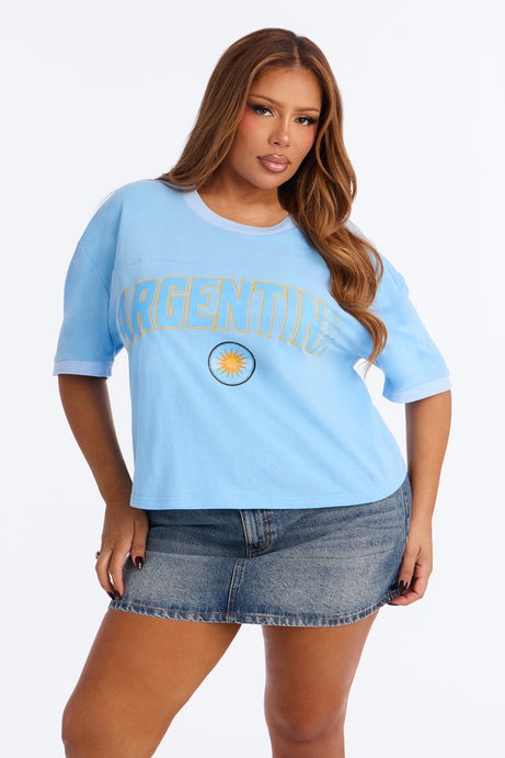 Umbro Argentina Soccer Cropped Jersey - Blue