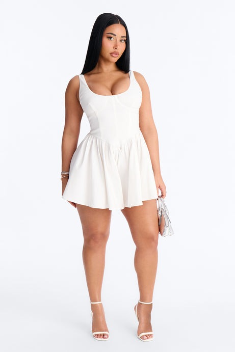 Simply Yours Flowy Romper - Ivory