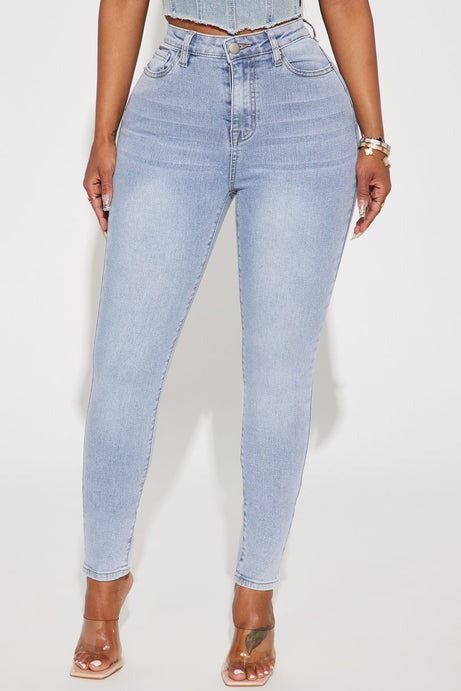 San Diego Sculpting High Rise Stretch Skinny Jeans - Light Wash