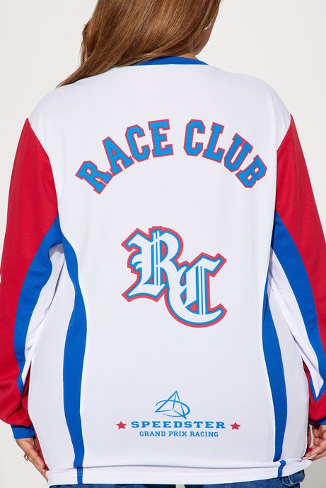 Hot Shot Race Club Jersey Tee - White/combo