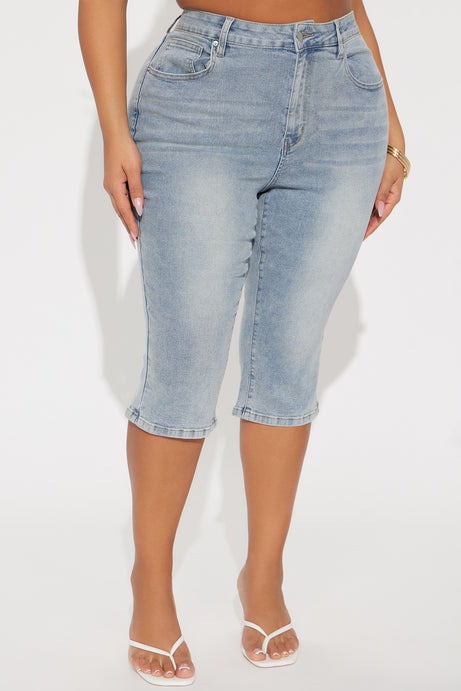 San Diego Skinny Capri Jeans - Light Wash