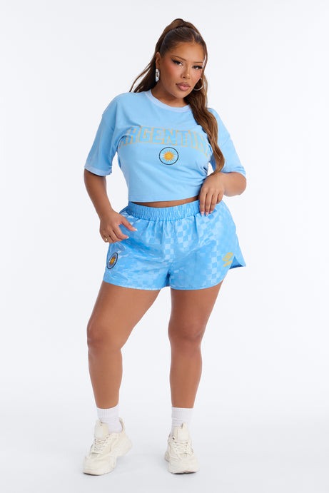 Umbro Argentina Soccer Shorts - Blue