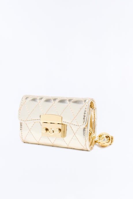 Little Rebel Faux Leather Mini Bag - Gold